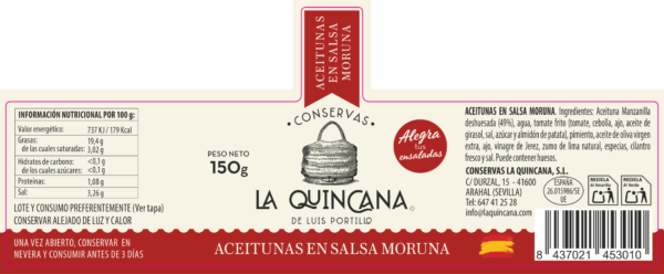201 Aceitunas en salsa moruna - Imagen 2